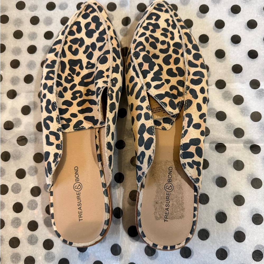 Treasure & Bond Animal Print Mules